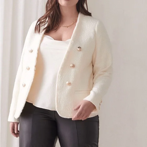 Addition Elle Tweed Jacket - Picture 13 of 14